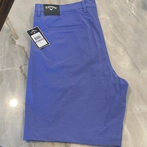 NWT Men’s Callaway 4 Pocket Golf Shorts, 38 x 20